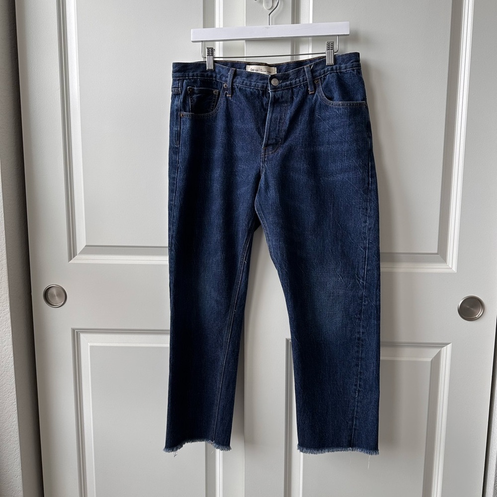 Women’s Gap Sz. 32/12 Dark Blue Vintage Straight-Jeans Ankle Length